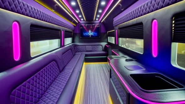 party bus rental interior vancouver