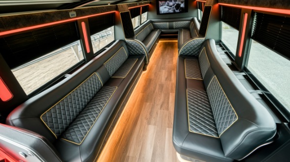 sprinter limo rental interior vancouver