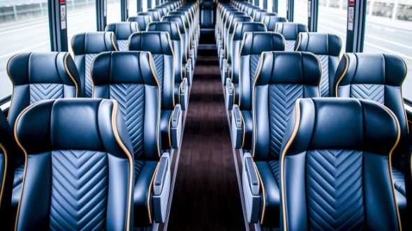 vancouver 50 passenger charter bus inside