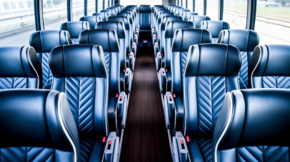 vancouver 55 passenger charter bus inside