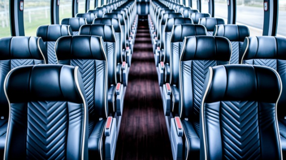 vancouver 56 passenger charter bus inside