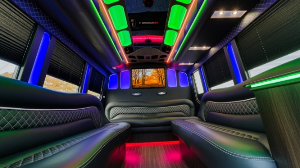 vancouver party bus rental inside